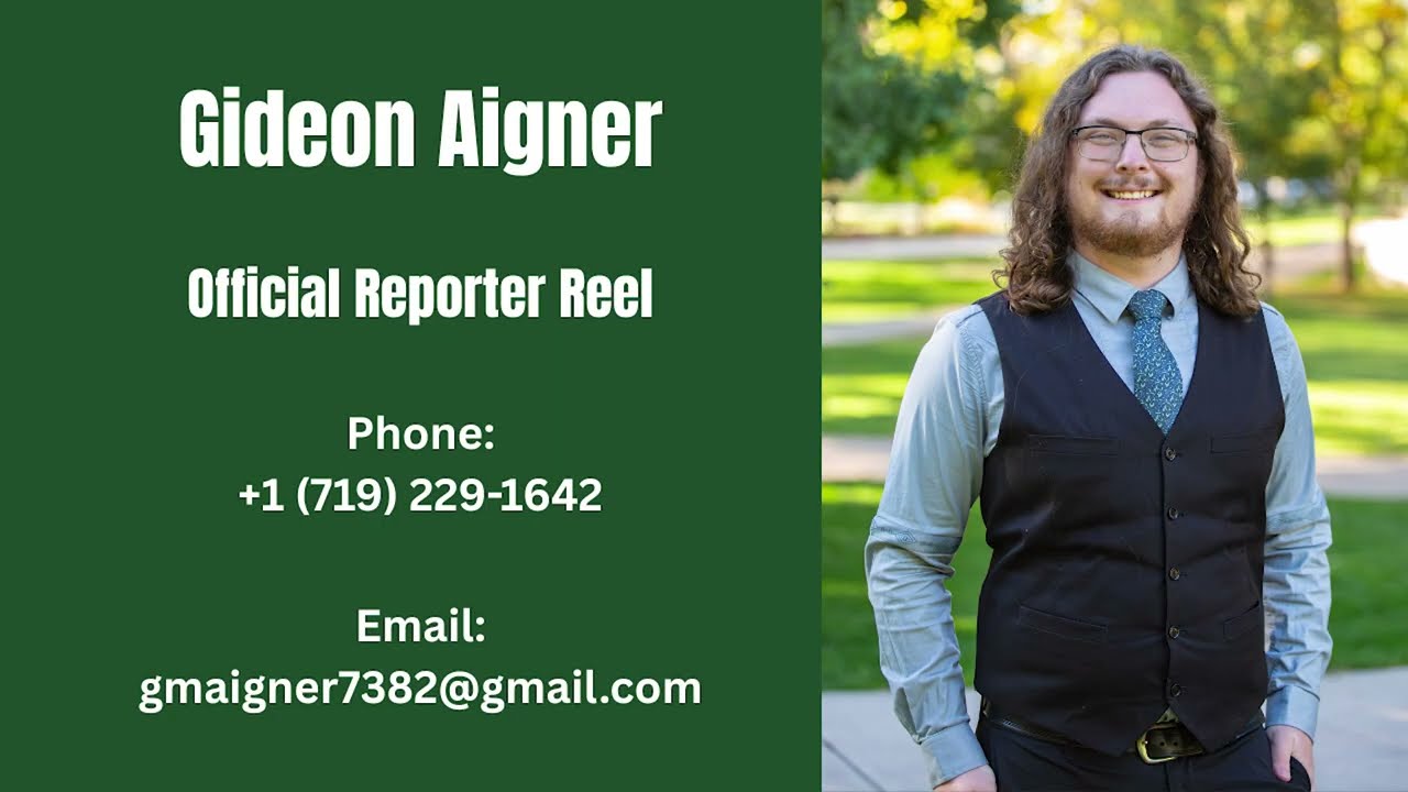 Gideon Aigner Reporter Reel