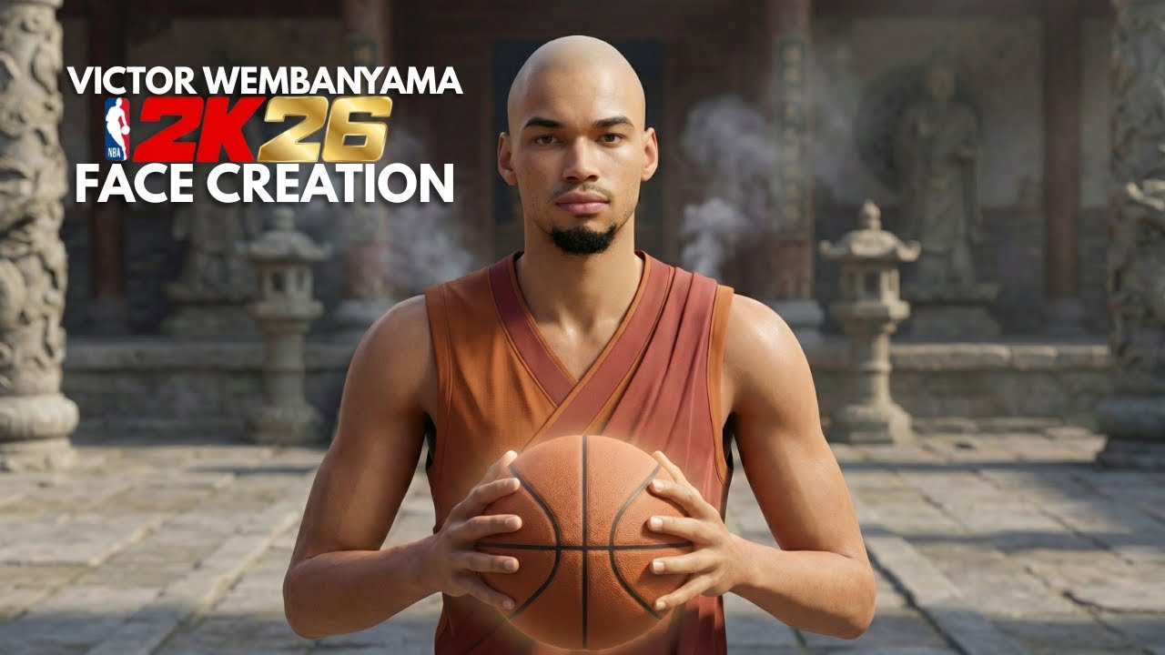 Victor Wembanyama Face Creation NBA 2K26! Best Face Creation