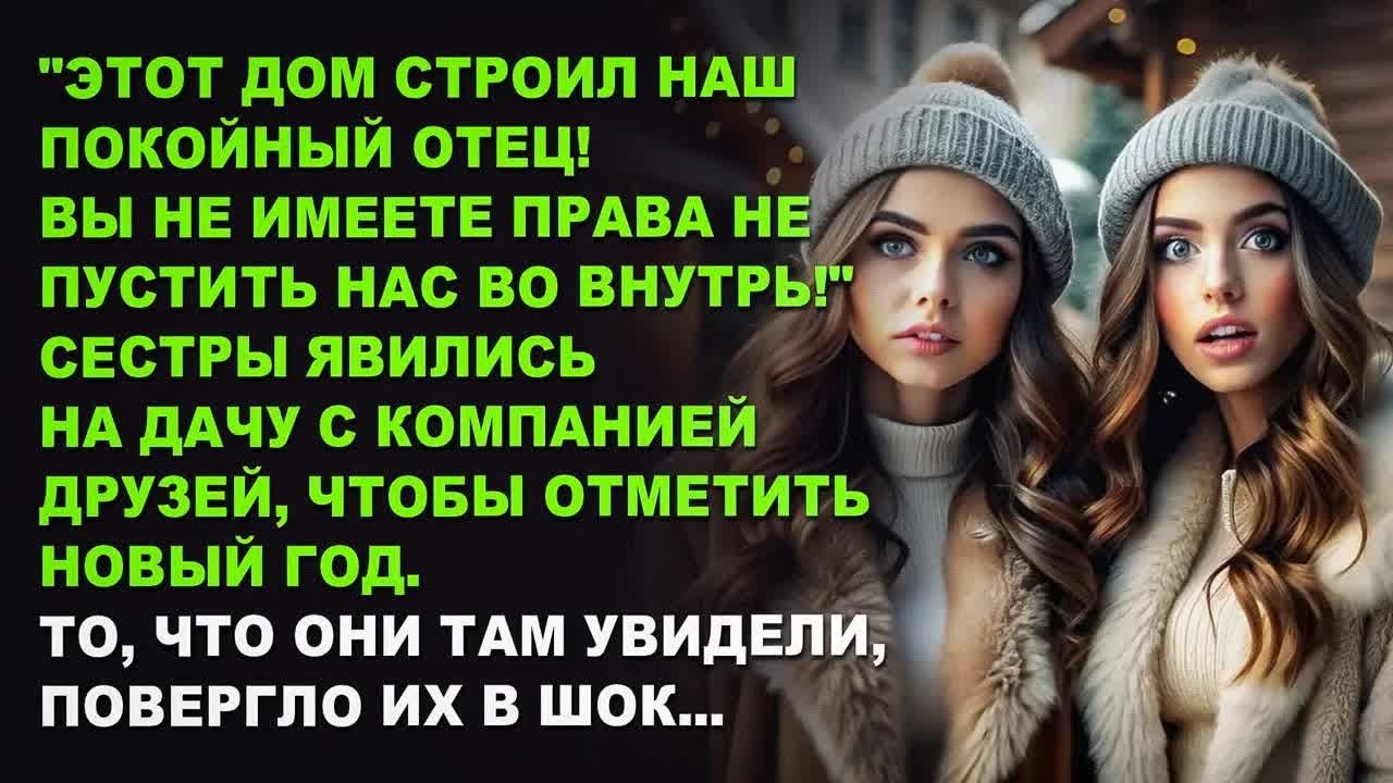 Сестры явились на дачу, чтобы отметить Новый год. То, что они там увидели, повергло их в шок...