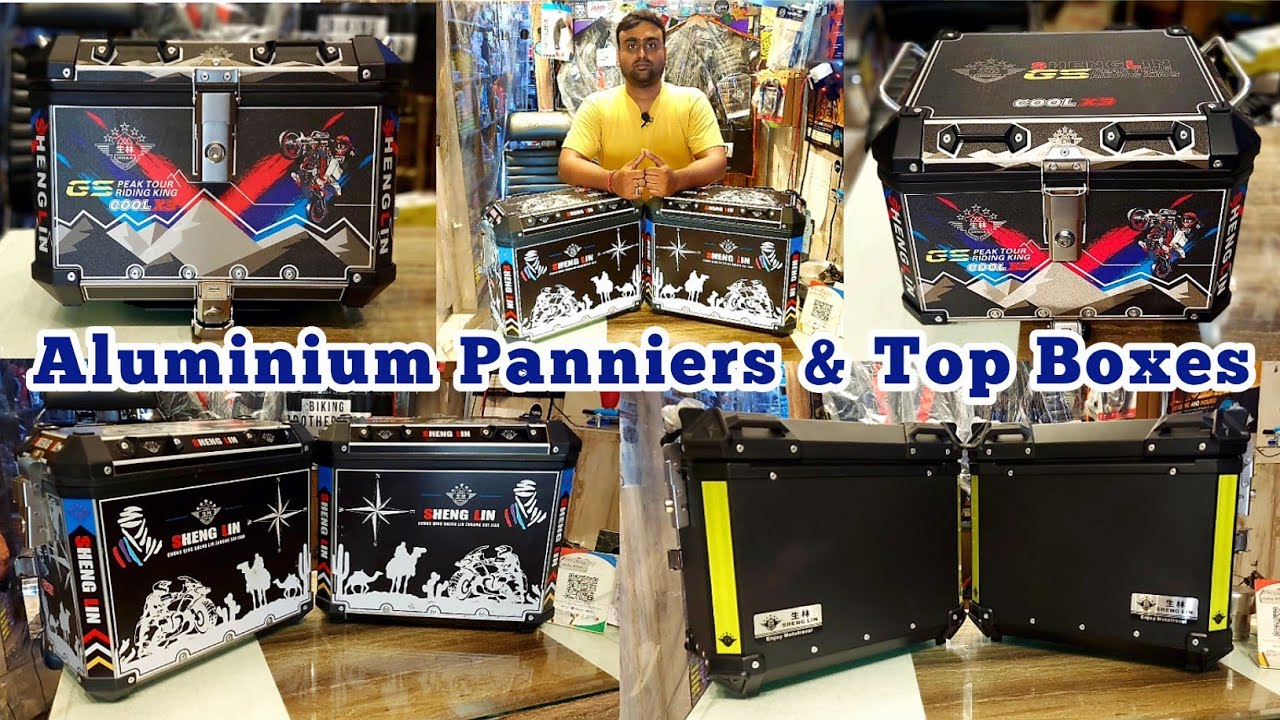 Shenglin aluminium top box & panniers, your complete luggage solution, fits in any bike #viral #live