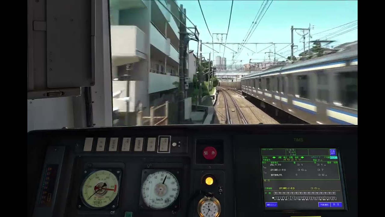 #湘南新宿ライン  #大崎 -) #逗子 #正面走行映像