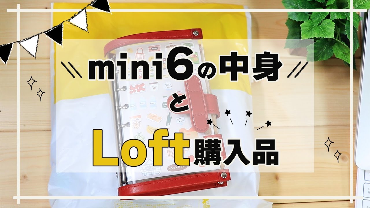 【自作リフィルでカスタマイズ】mini6の中身紹介とLoft購入品【最近のお気に入りシール】