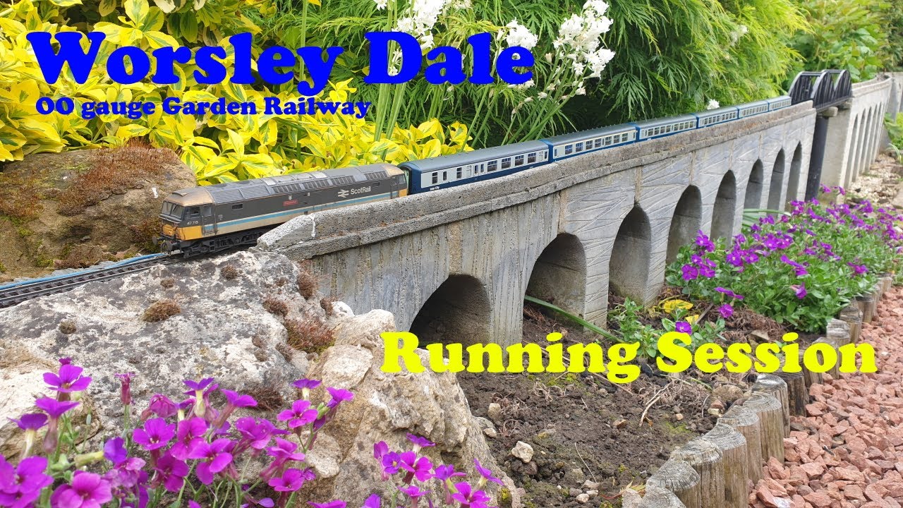 OO gauge Garden Railway - WORSLEY DALE - 51- Running Session
