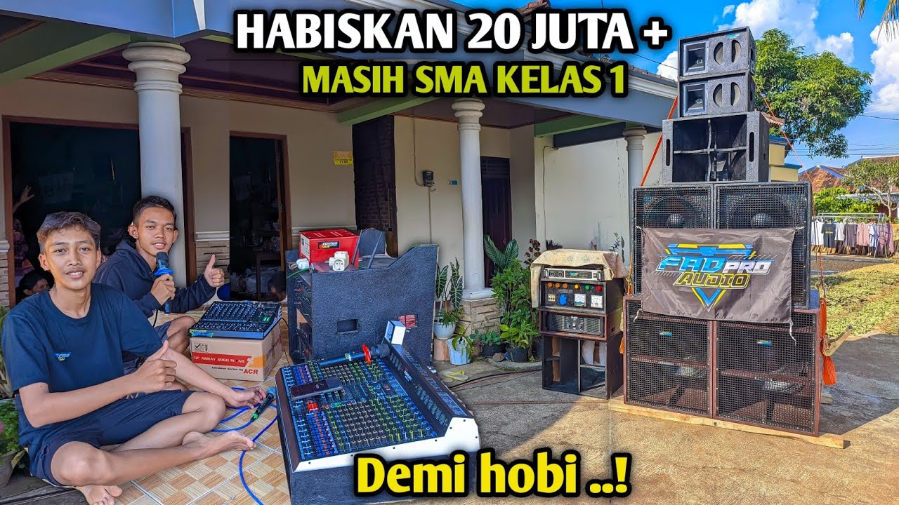 Masih Pelajar SMA sudah habiskan 20 JT + ‼️ demi hobi bikin sound spek hajatan | FAD pro audio