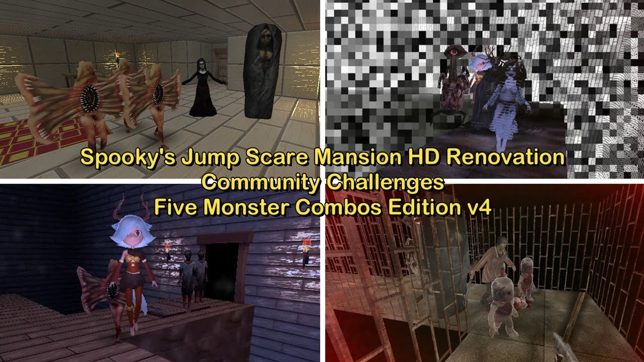 ABYSS ROOMS | Spooky's Jump Scare Mansion HDR | Community Challenges #6 | Five Monster Combos V4