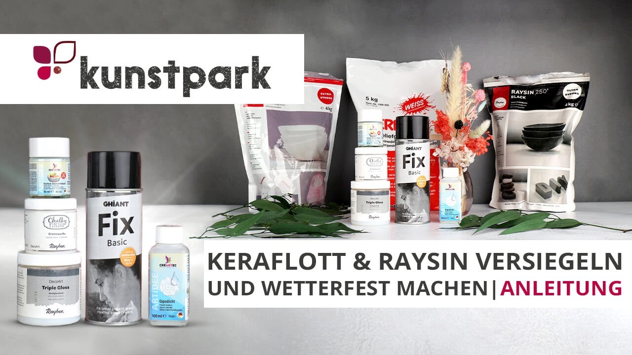 Raysin & Keraflott versiegeln + wasserfest machen - Anleitung ✨