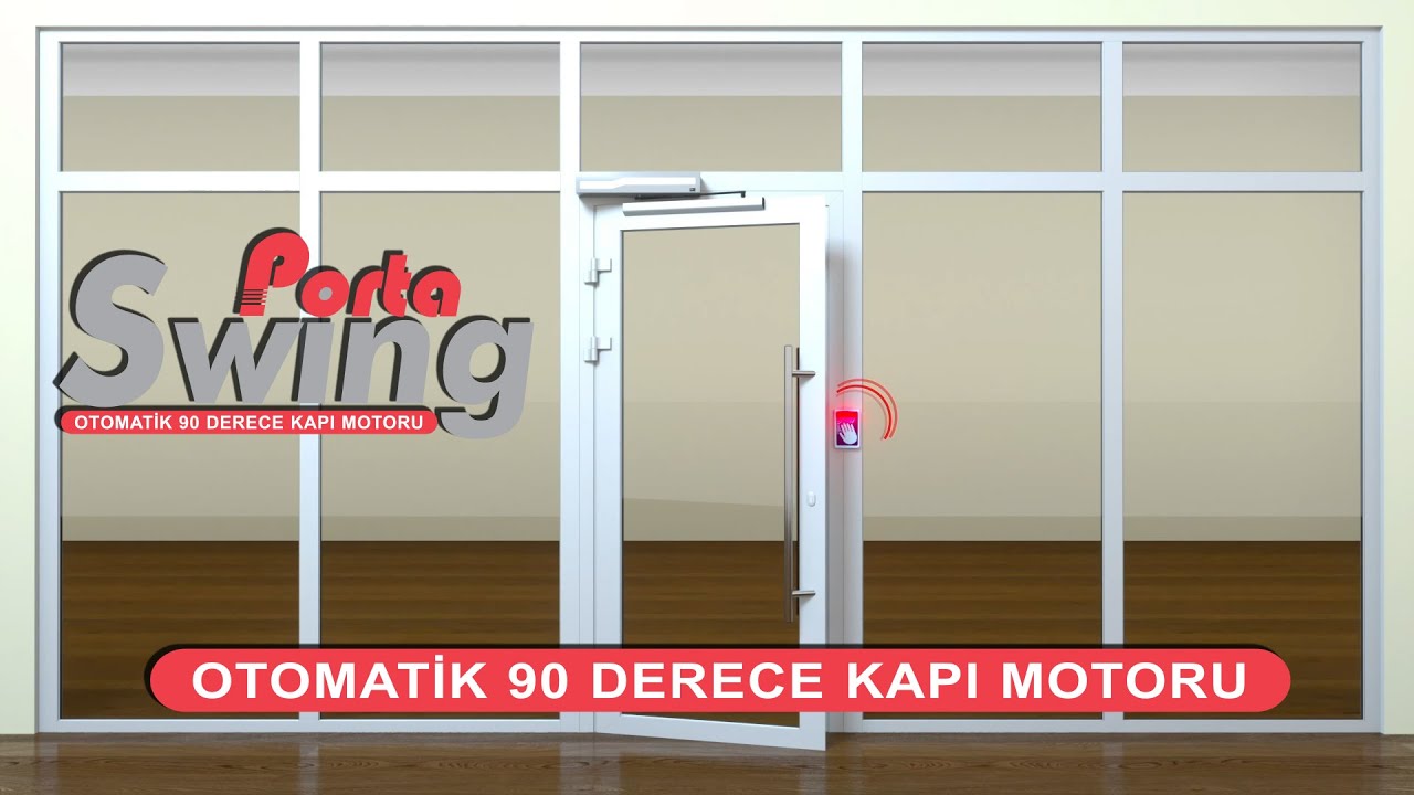 Porta lift 90 derece açılır otomatik kapı sistemi