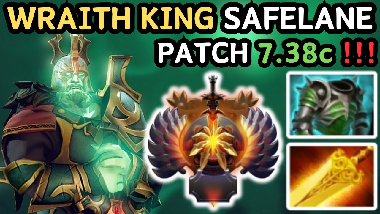 🔥  IMMORTAL WRAITH KING Guard Bone Carry Gameplay Patch 7.38c 🔥 Wraith King Perspective - Dota 2