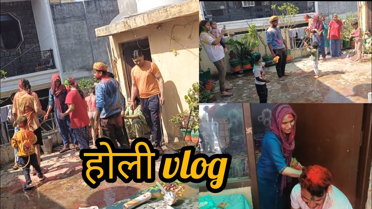 Holi celebration 2026  Full Masti, Family Vlog...|