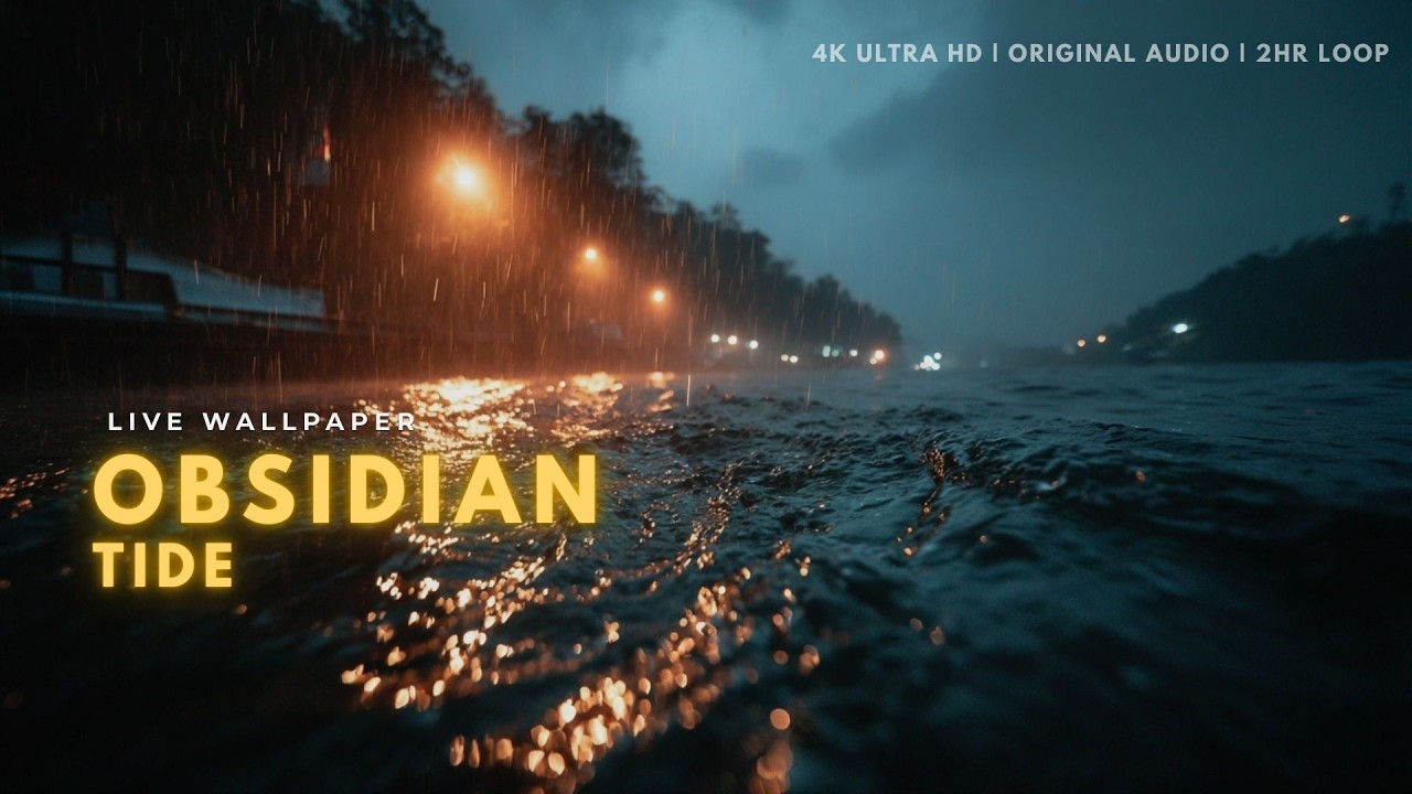 Obsidian Tide | 4K Signature Series (2 Hours Original Audio)