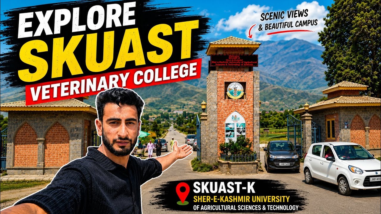 Explore SKUAST Veterinary College Kashmir | Full Campus Tour 😍 #SKUAST #CampusTour #KashmirVlog