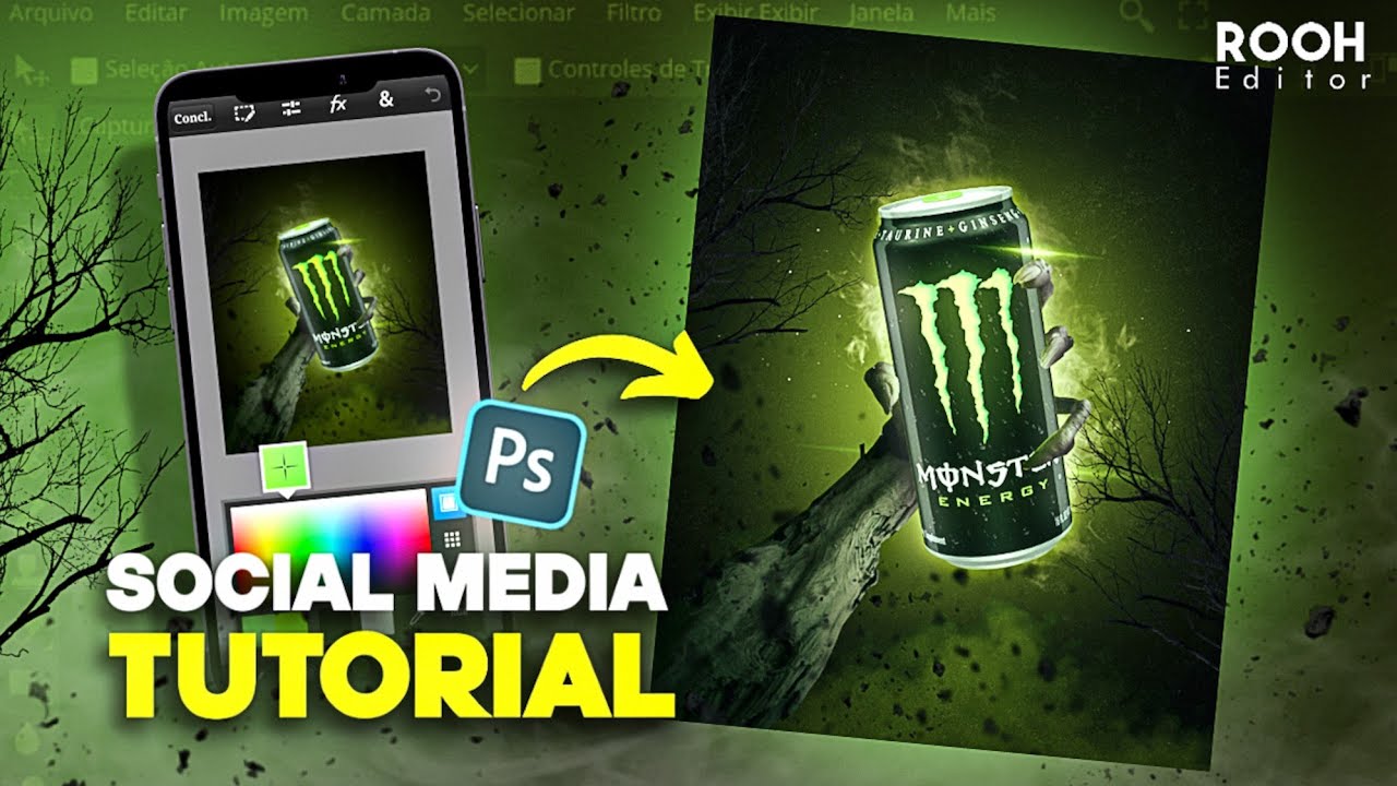 Como Fazer Manipulação de imagem para publicidade no Ps touch pelo celular