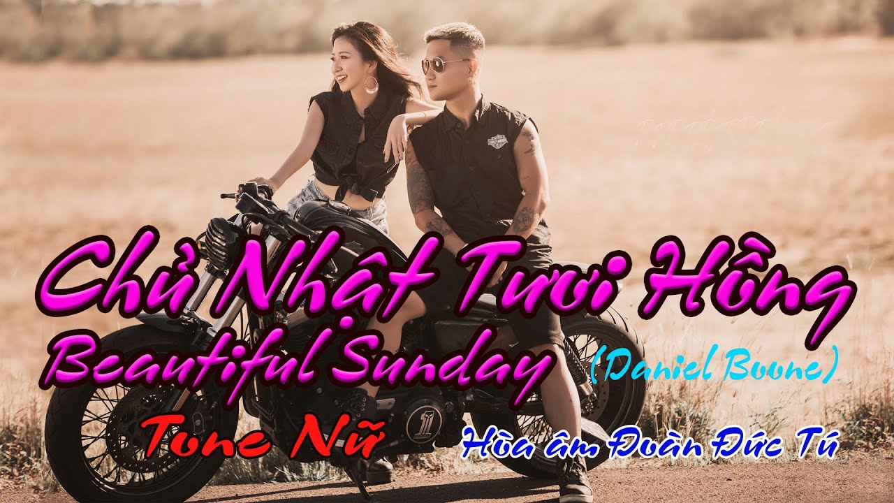 karaoke Chủ Nhật Tươi Hồng_ Nhạc Ngoại_ Hòa âm Đoàn Đức Tú_ Giọng Nữ