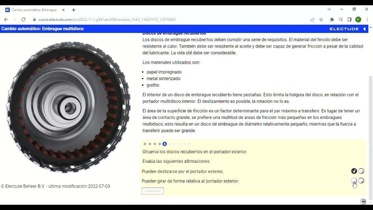 Cambio automático  Embrague multidisco   ELECTUDE