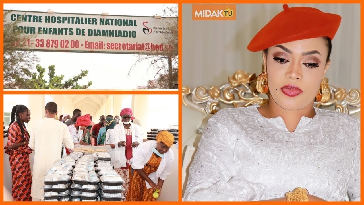 Hôpital des Enfants de Diamniadio:Sokhna Aïda Saliou au chevet des malades et accompagnants (Berndé)