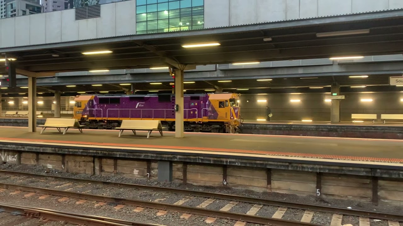V/Line N453 City of Albury Heads to Couple Up to the H Set Cars at Southern Cross Station
