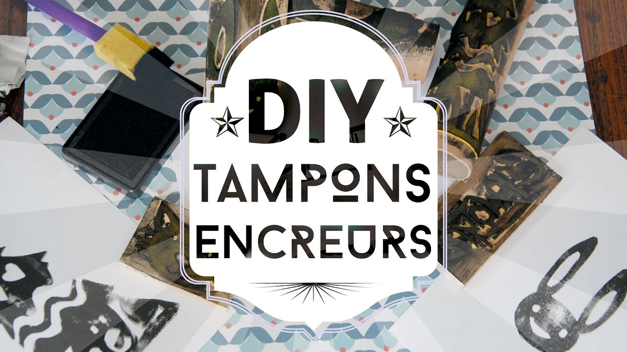 tuto DIY facile : tampons encreur personnalisés