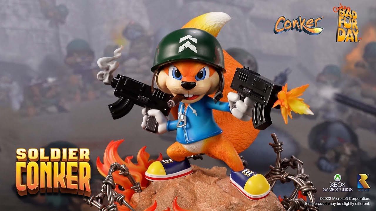 F4F Presents Conker's Bad Fur Day – Soldier Conker Statue