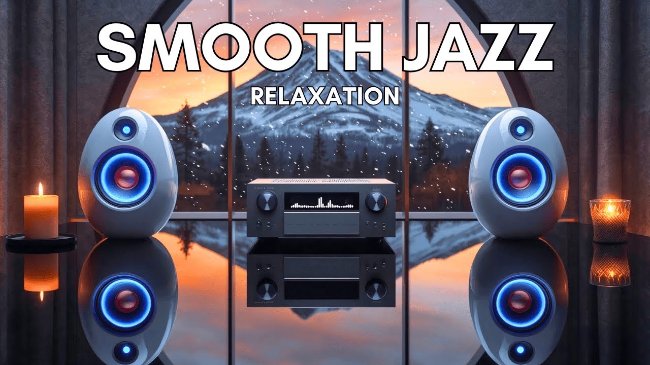 Cozy Cabin Skyline Jazz 🕯️🎷 Smooth Jazz Soul R&B for Sleep & Relaxation