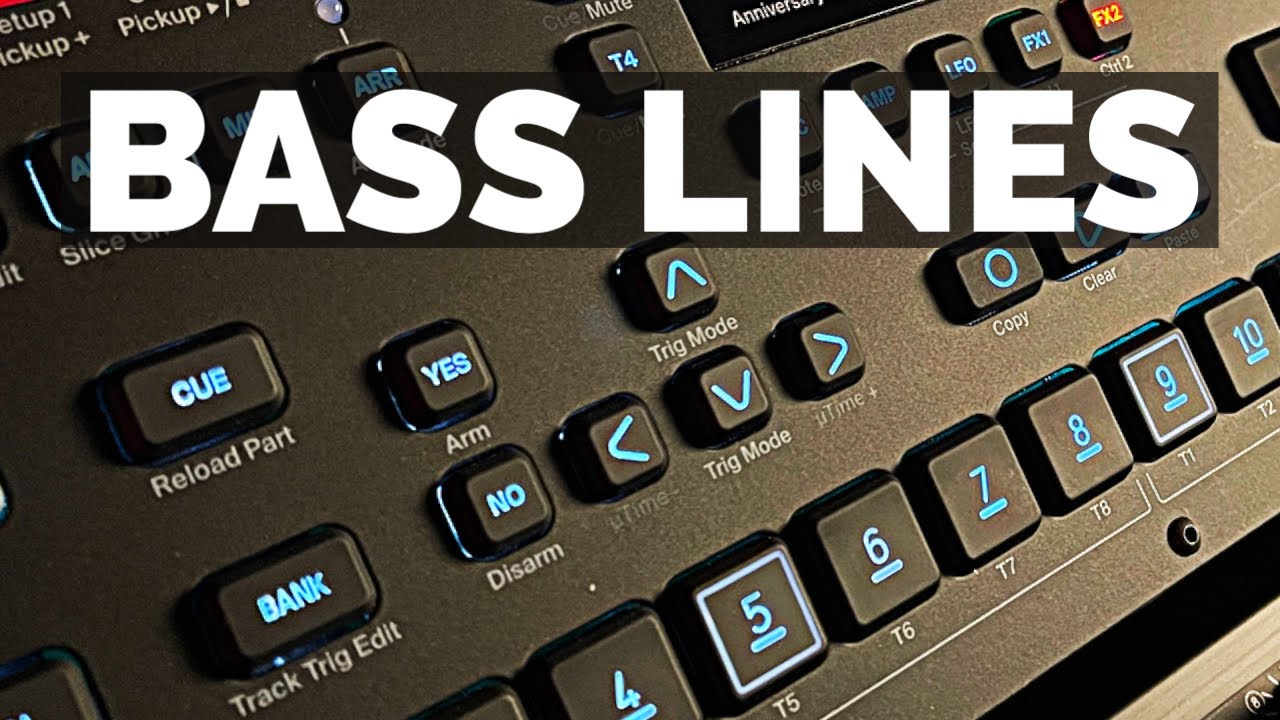 Producing Bass Lines in 4 Simple Steps | DAWless Elektron Production Workflow on Analog Four MK2
