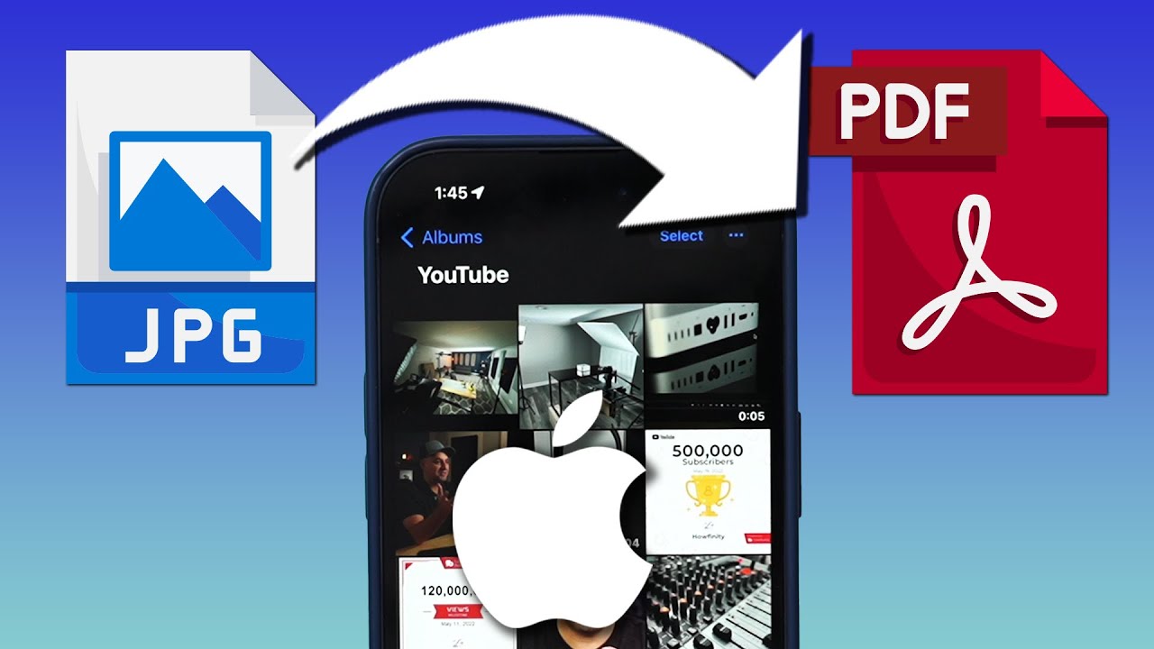 Как конвертировать изображение в PDF на iPhone