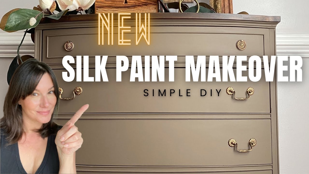 Dixie Belle New Silk Paint Color Truffle! Watch me transform this dresser with a few simple products