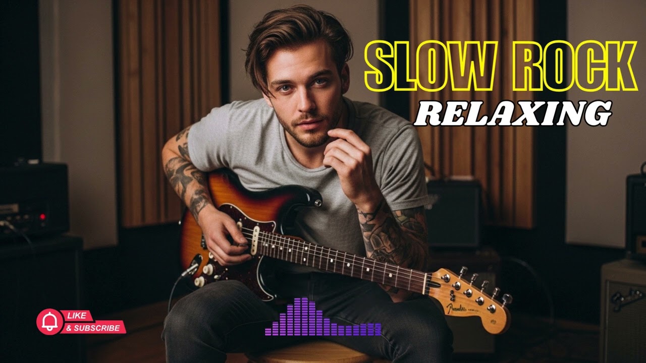 Slow Rock Relaxing Guitar – Smooth Solos & Calm Atmosphere
