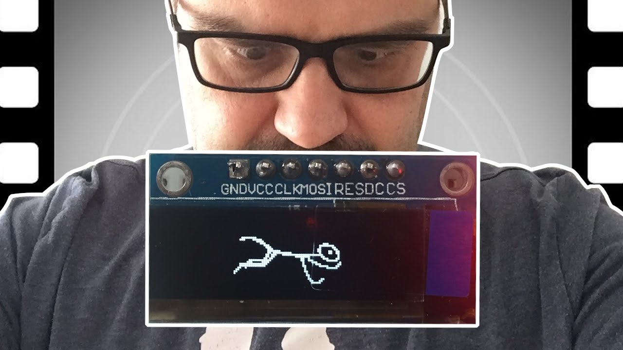 How to create a custom animation for 128x32 OLED SSD1306  Display with Arduino
