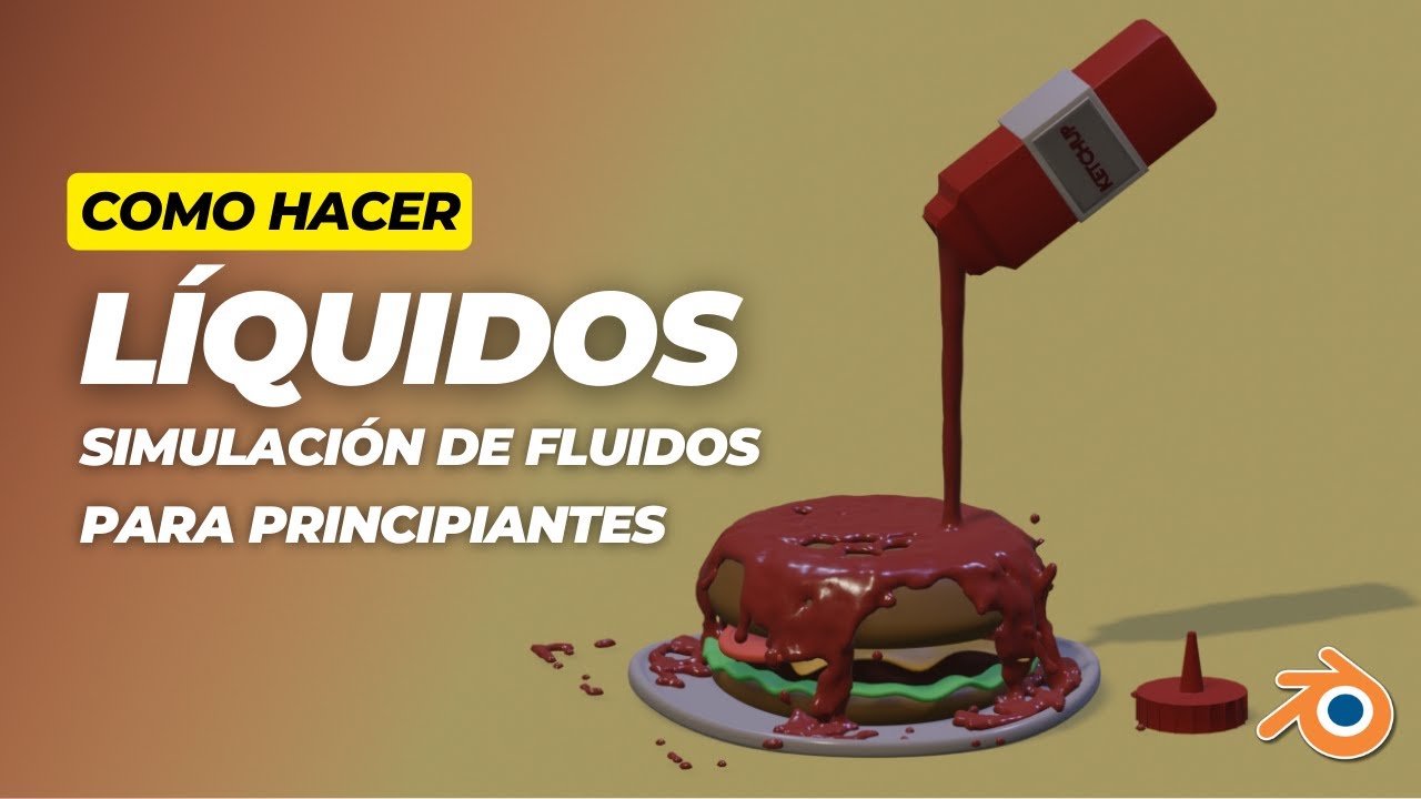 COMO HACER LÍQUIDOS RÁPIDO | SIMULACIÓN DE FLUIDOS - Tutorial Blender 3.4 En Español