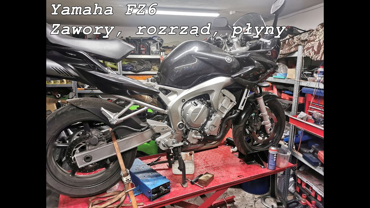 Yamaha FZ6, przegląd przed sezonem. Okropne masz te felgi, kiedyś w 320i miałem german style z Chin