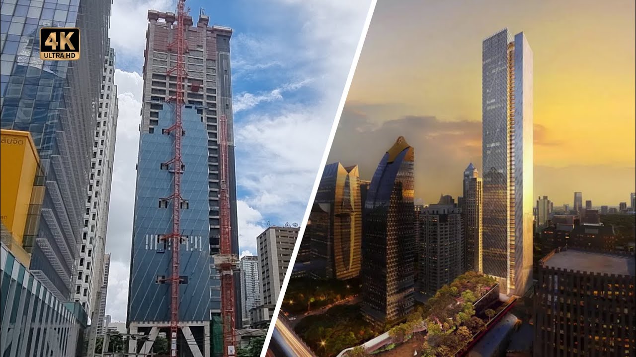 Bangkok One City Centre Construction - Highest Office Tower in the City 61 Floors 🇹🇭 Thailand