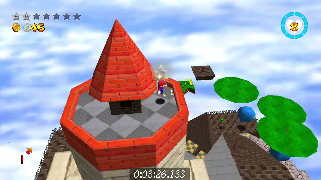 Super Mario 64 Co-op: Odyssey Mario's Moveset 120 Star Speedrun in 47:08.433