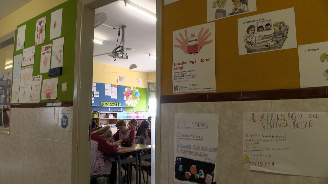 Els alumnes de Joaquima de Vedruna fan una crida a donar sang a l'escola el dia 15