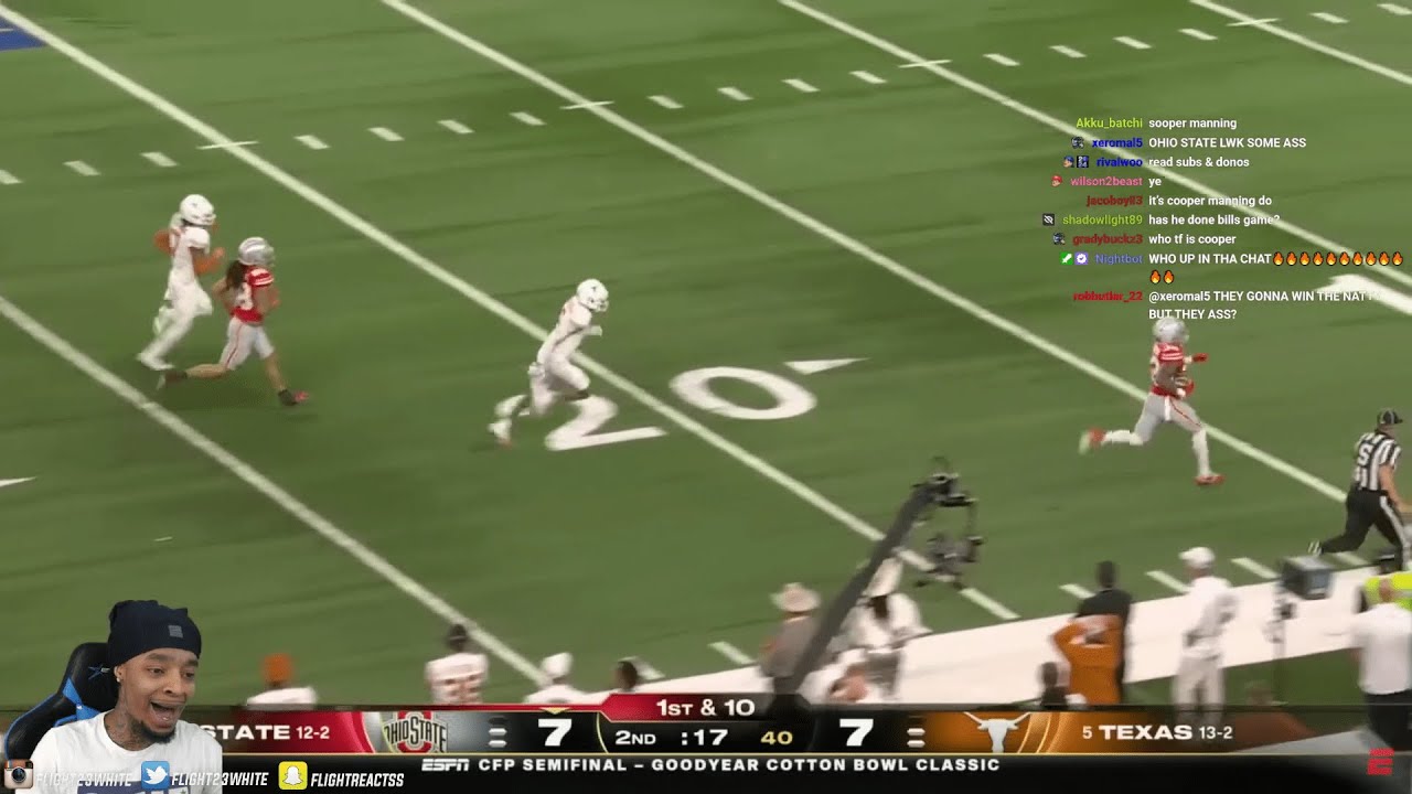 FlightReacts CFP Semifinal: Ohio State Buckeyes vs. Texas Longhorns | Full Game Highlights
