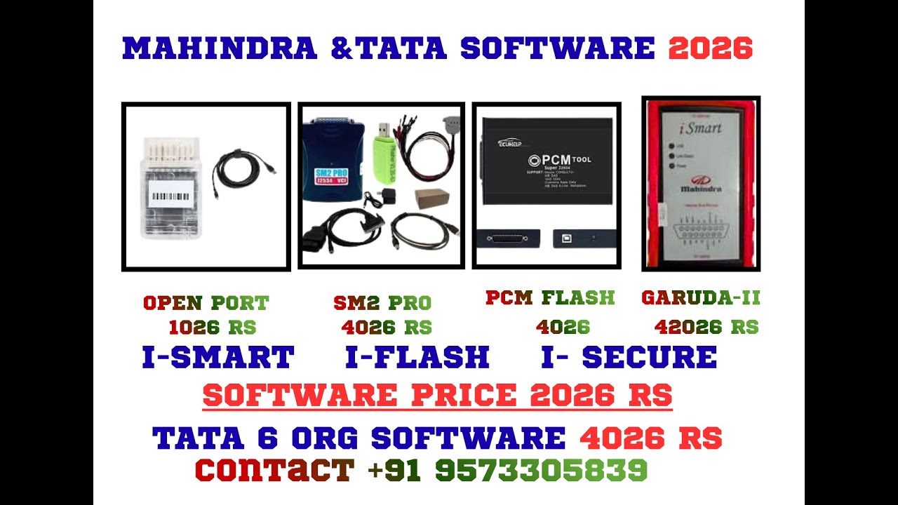 NEW YEAR 2026 SALE! PCM Flash + Garuda SM2 Pro + Mahindra & Tata Software Combo!