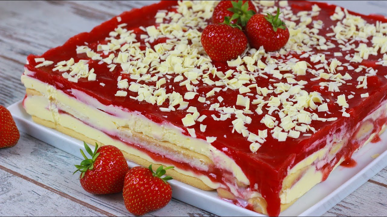 Spaghetti Eis Tiramisu I No Bake Erdbeerkuchen I Blitzrezept