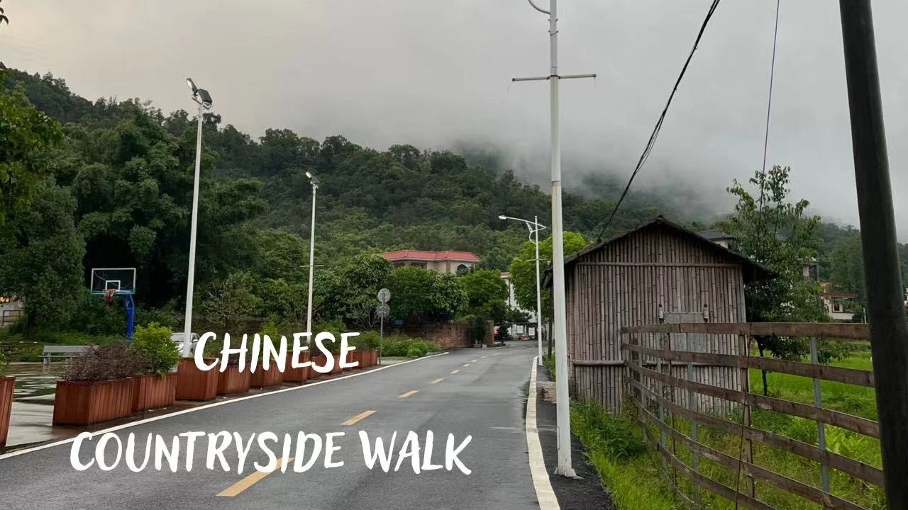 Chinese Countryside Walk. Real Chinese Nature 4K