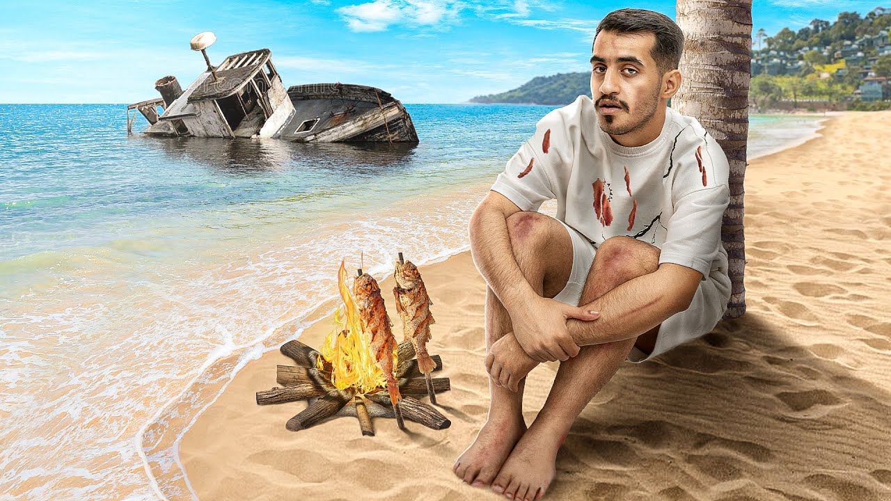 24 ساعة في جزيرة مهجورة🏝️