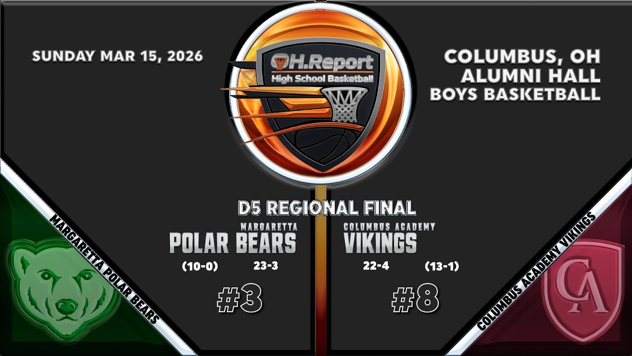 #3 Margaretta (23-3) vs #8 Columbus Academy (22-4) - D5 Regional Championship