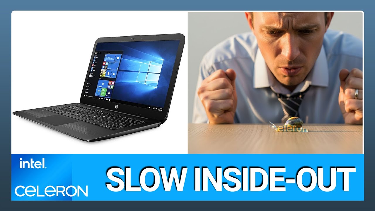 how slow is intel celeron 1.6ghz hp laptop review | notebook multitasking test throttling issue