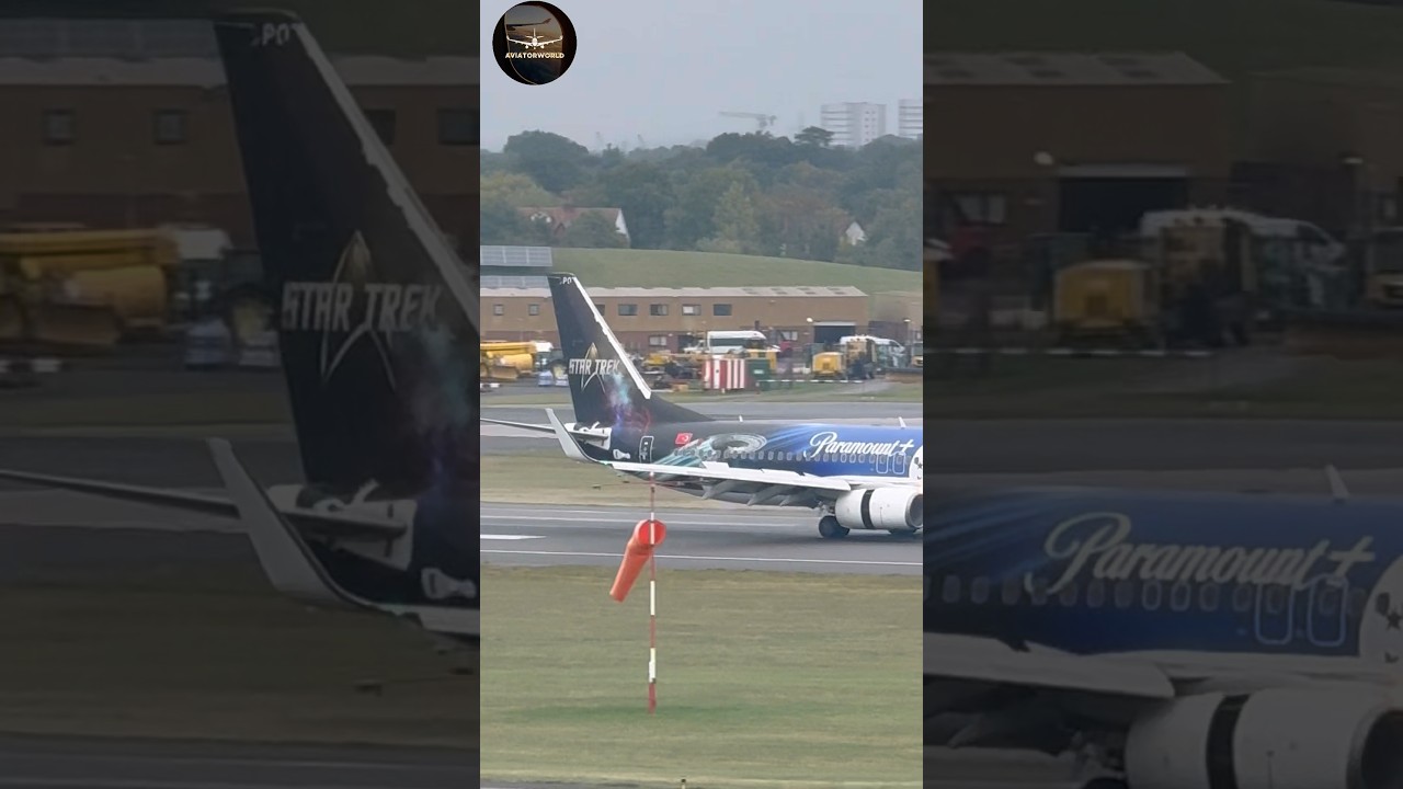 Star Trek Airplane B737-8MA BHX #paramountplus #startrek #fyp