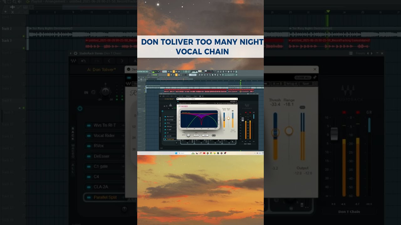 Don Toliver Too Many Night Vocal Chain Replication | Waves Plugins Only