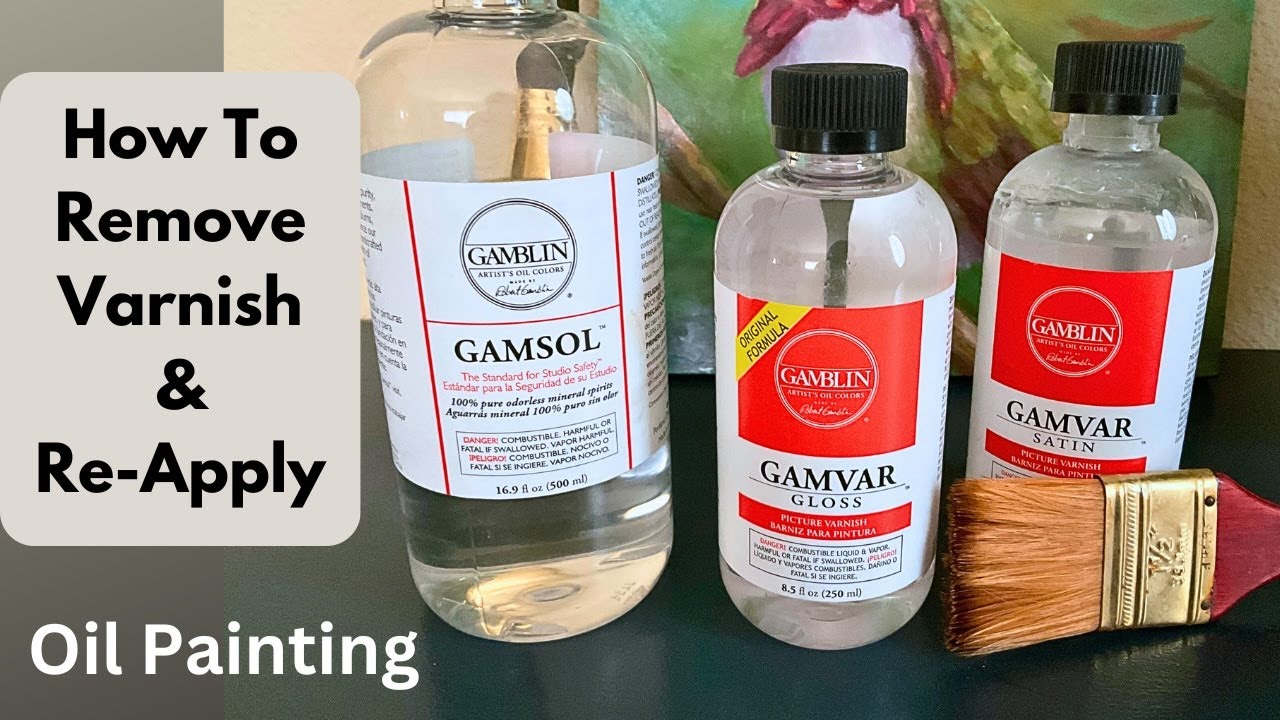 Gamvar Varnish-How To Remove and Re-Varnish Your Painting  #varnish #paintings