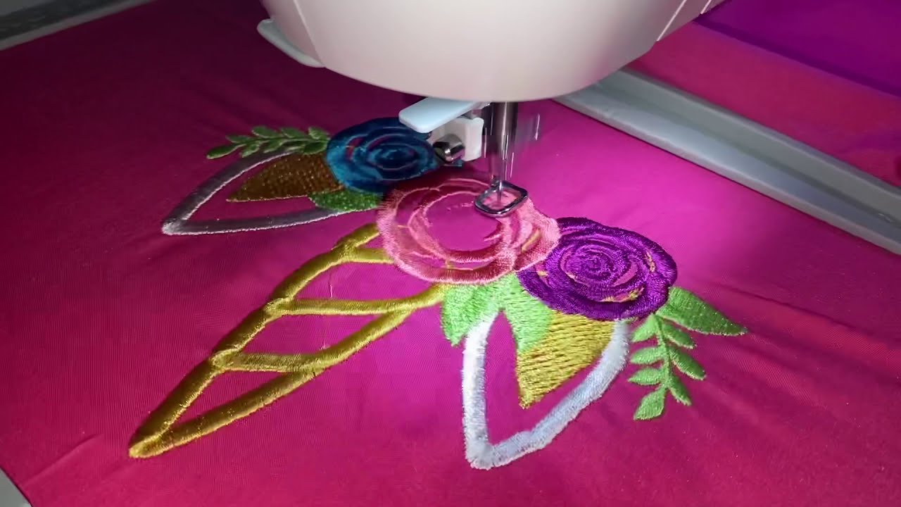 Working on my singer legacy se300-Madeira Incredible Threadable Embroidery Box 80 Color review