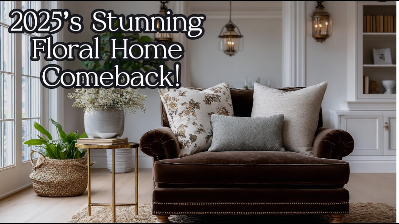 Floral Upholstery Renaissance: 2025 Vintage Home Decor Comeback