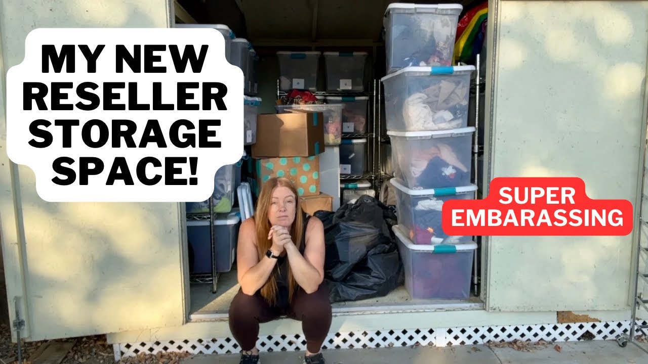 Absolute Chaos! Finally Organizing My Reseller Storage Space For Poshmark & EBay!