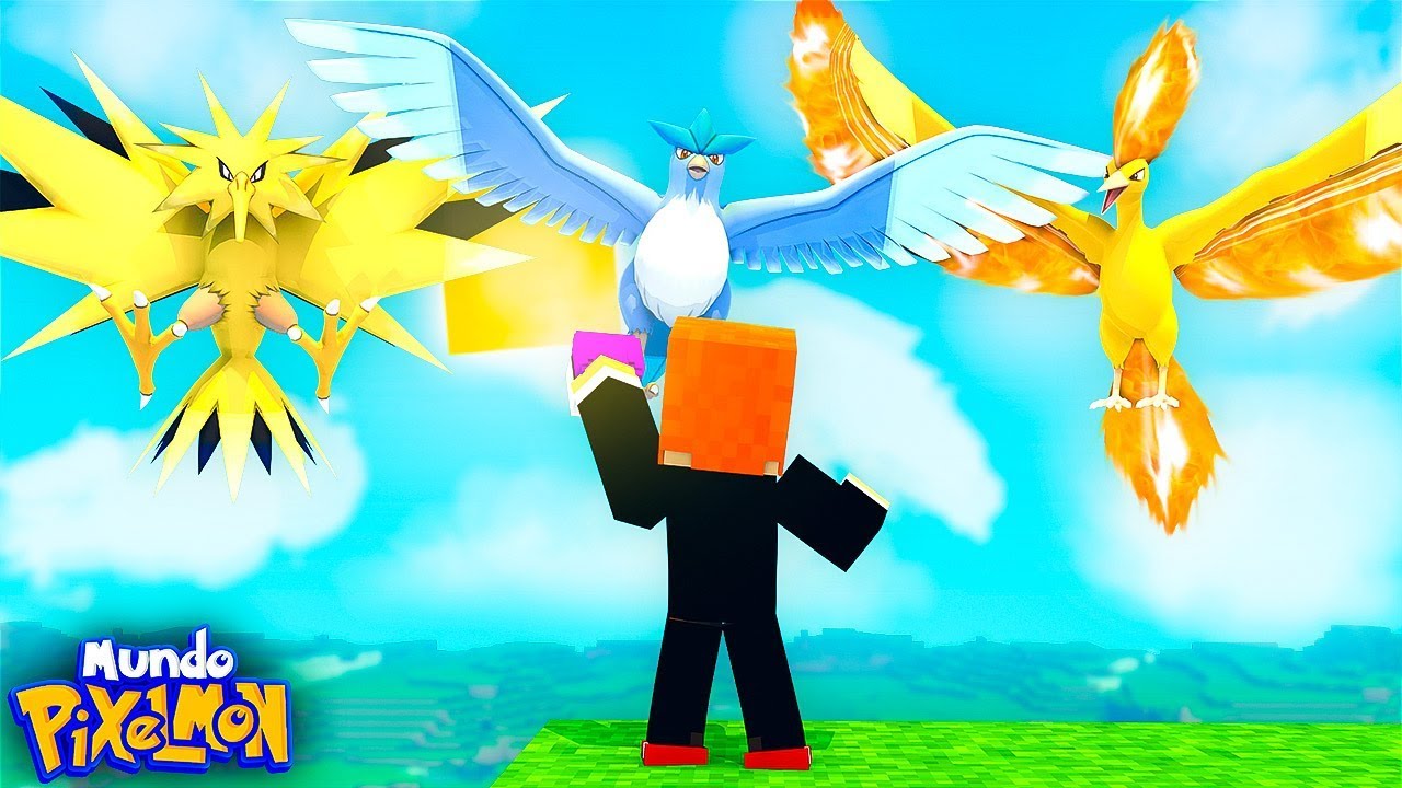 MUNDO PIXELMON - CAPTURANDO A LAS AVES LEGENDARIAS!!