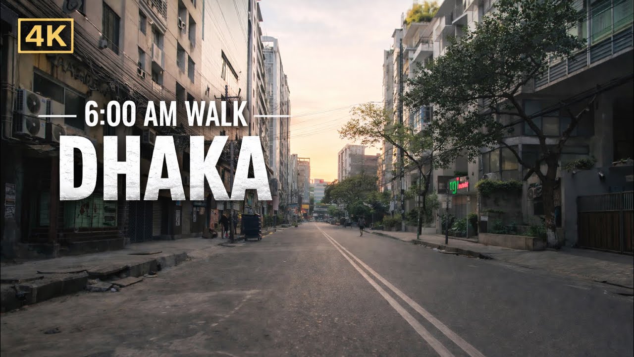Dhaka at 6AM Before the City Wakes Up | Morning Walk POV | 4K