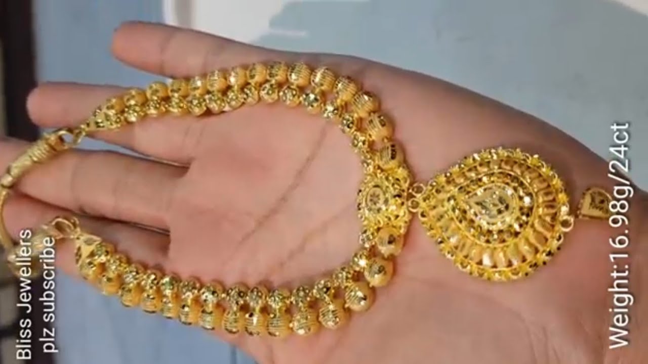 Latest Gold Bridal set With weight