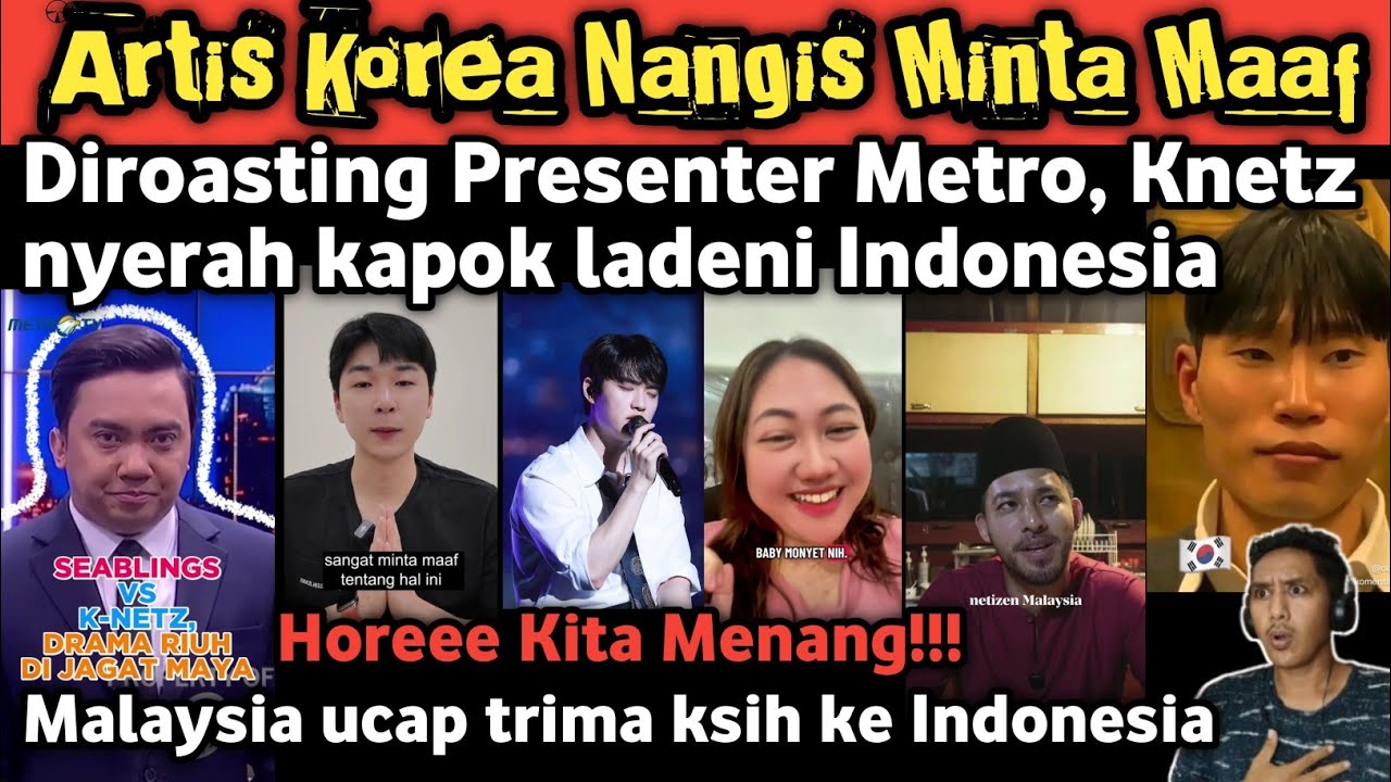 Endingnya kita menang! Knetz nyerah minta maaf, diroasting Presenter Metro, Indo-Malay jadi mesra